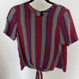 Madewell Tie Front Blouse Women's Small